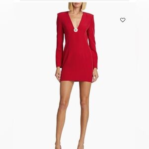 Generation Love Red Long Sleeve mini Dress